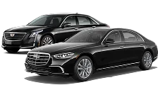 A black business sedan